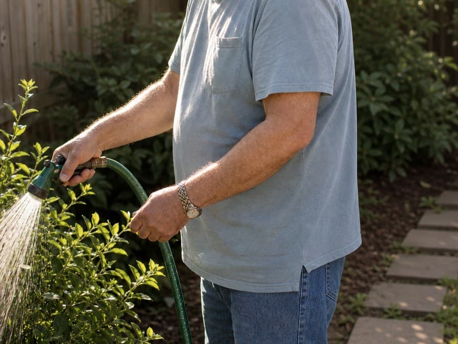 A participant practising an everyday skill with a support worker